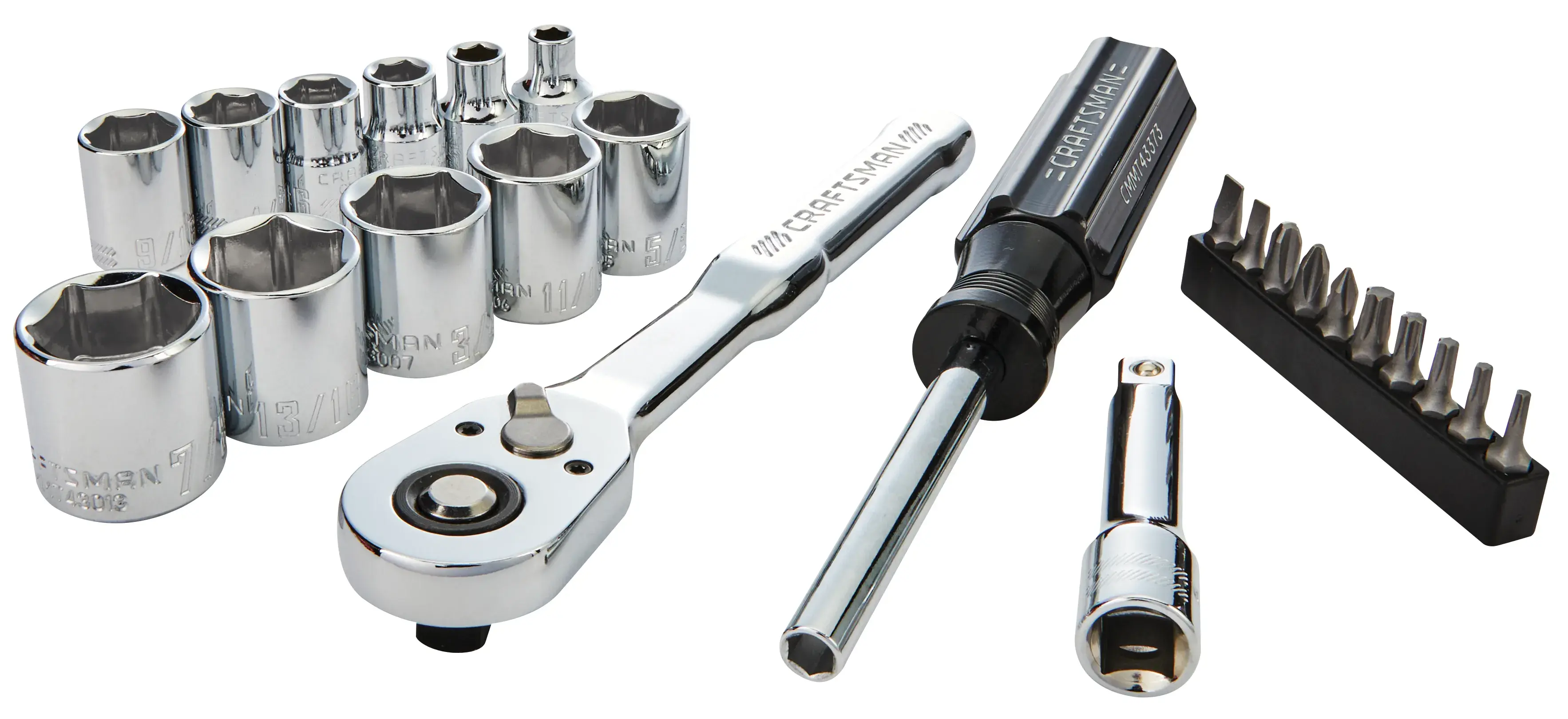 CRAFTSMAN Low Profile 24PC 3/8IN DR Nano Mech Set SAE view 1