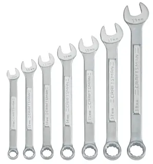 View of CRAFTSMAN Wrenches: Combination on white background
