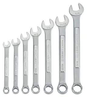 View of CRAFTSMAN Wrenches: Set on white background