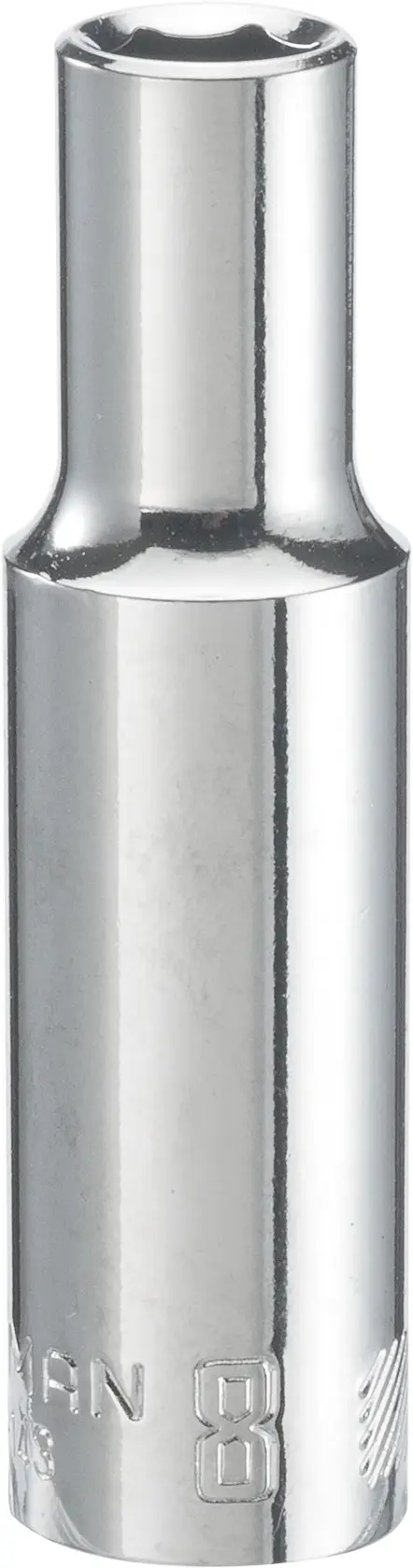Craftsman deep socket 8MM 34567 white background beauty shot front angle