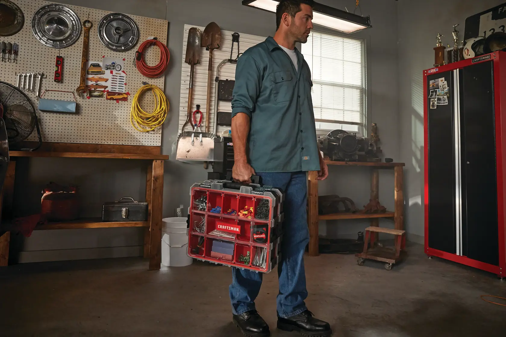 View of CRAFTSMAN Storage: Part Organizers  being used by consumer