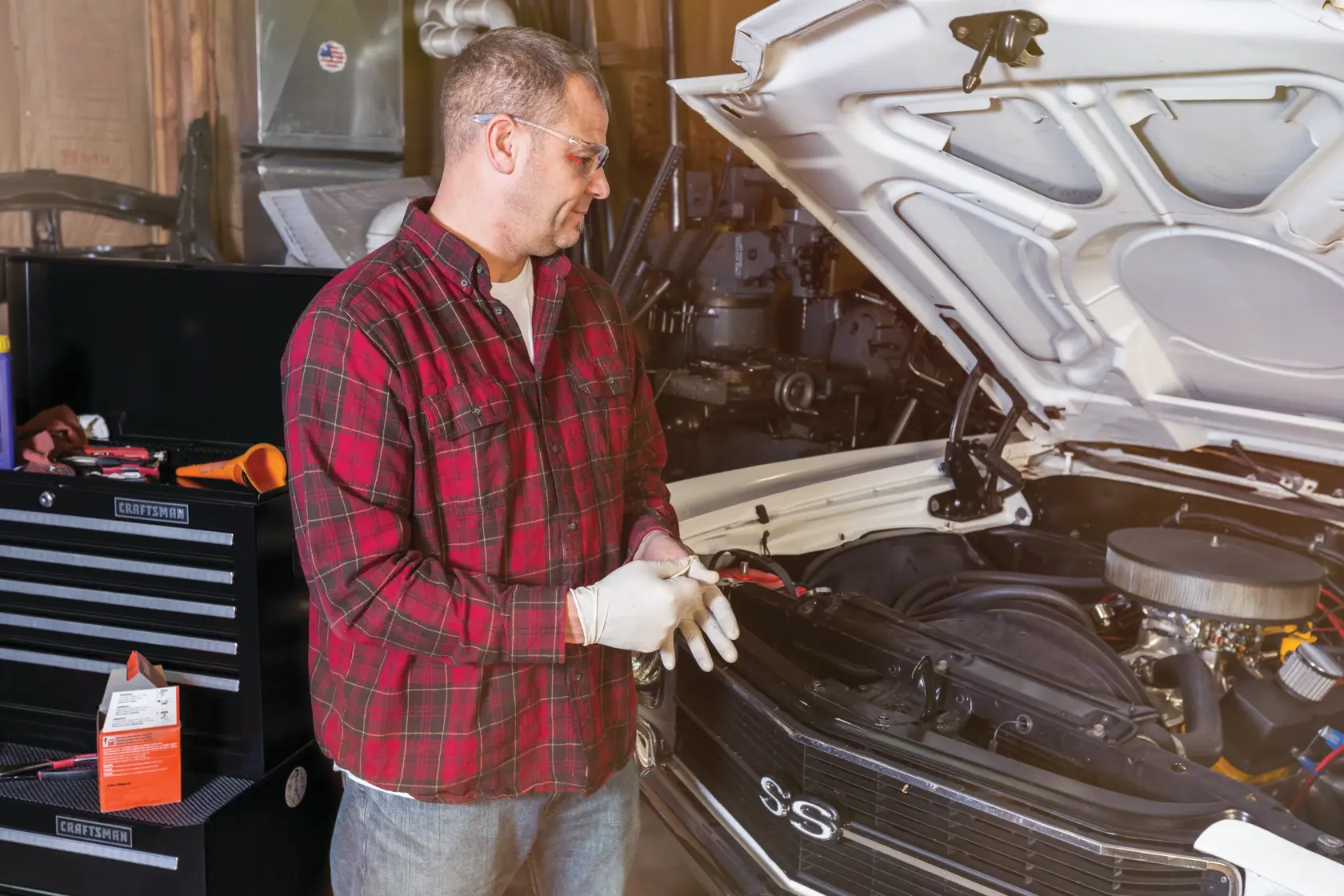 View of CRAFTSMAN Storage: Cabinets & Chests Rolling  being used by consumer