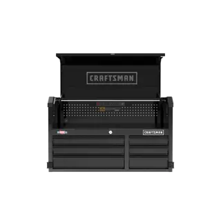 Straight on view of CMST98259bk with hood opened