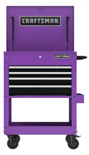 CRAFTSMAN Utility Cart Purple Front View