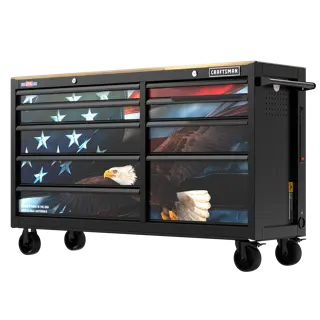 CRAFTSMAN 63" Workstation - Patriotic Right Front Angle