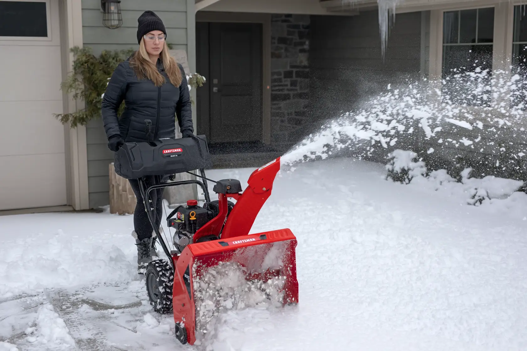 CRAFTSMAN Souffleuse À Neige À 2 Phases De 24 Po Avec Moteur À Soupapes En Tête Powermore De 272 cm³ Et Démarrage Électrique