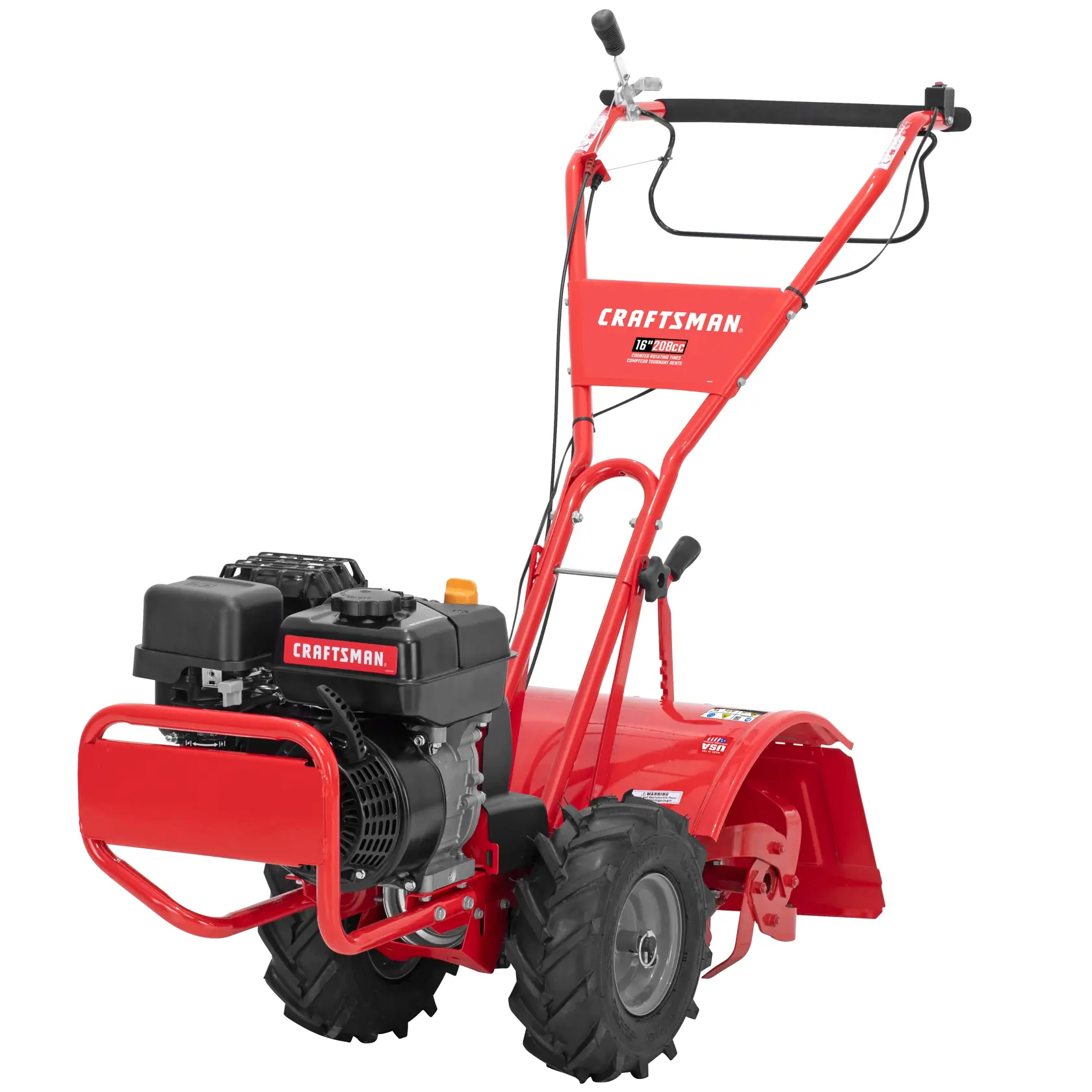 CRAFTSMAN® Laboureur Denté Arrière À Gaz 16 Po De 208 Cm³