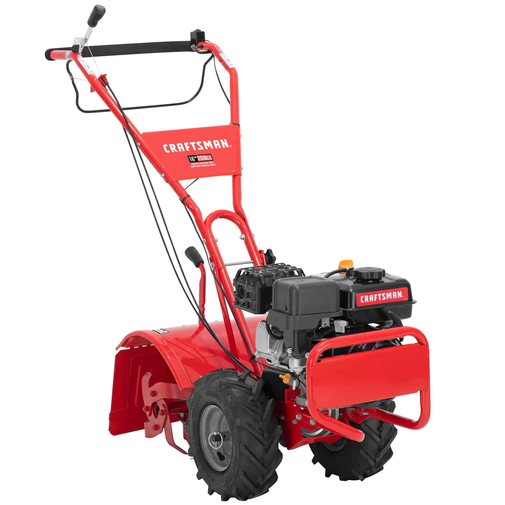 CRAFTSMAN® Laboureur Denté Arrière À Gaz 16 Po De 208 Cm³